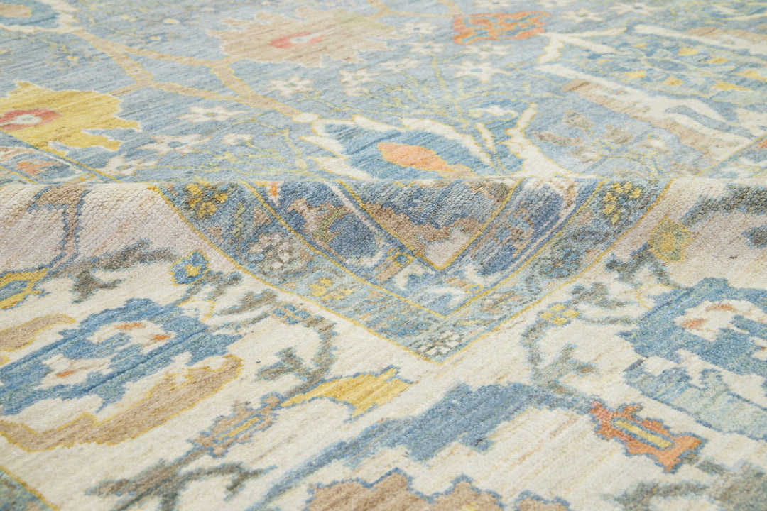 Modern Sultanabad Wool Rug 14 X 19