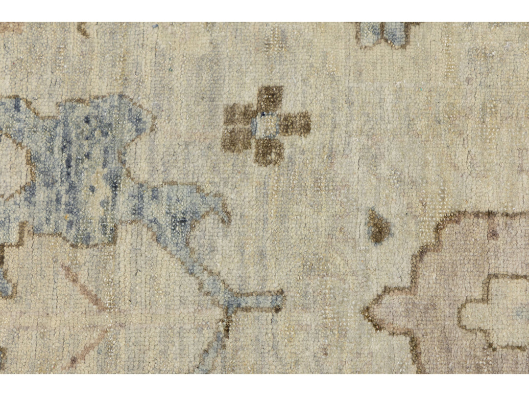 Modern Oushak Wool Rug 10 X 20