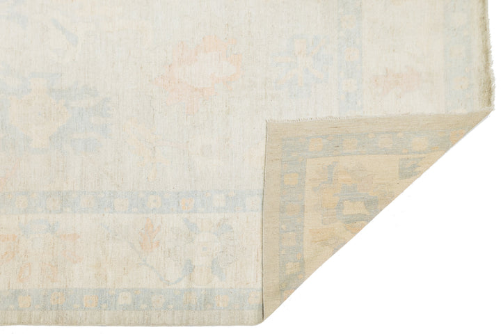 Modern Oushak Wool Rug 12 X 18