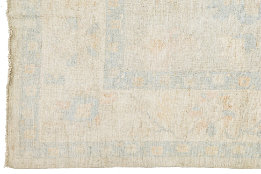 Modern Oushak Wool Rug 12 X 18