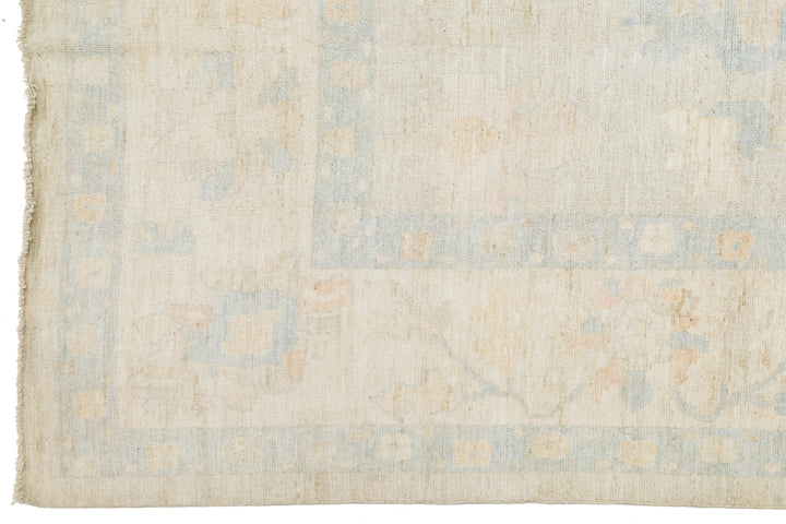 Modern Oushak Wool Rug 12 X 18