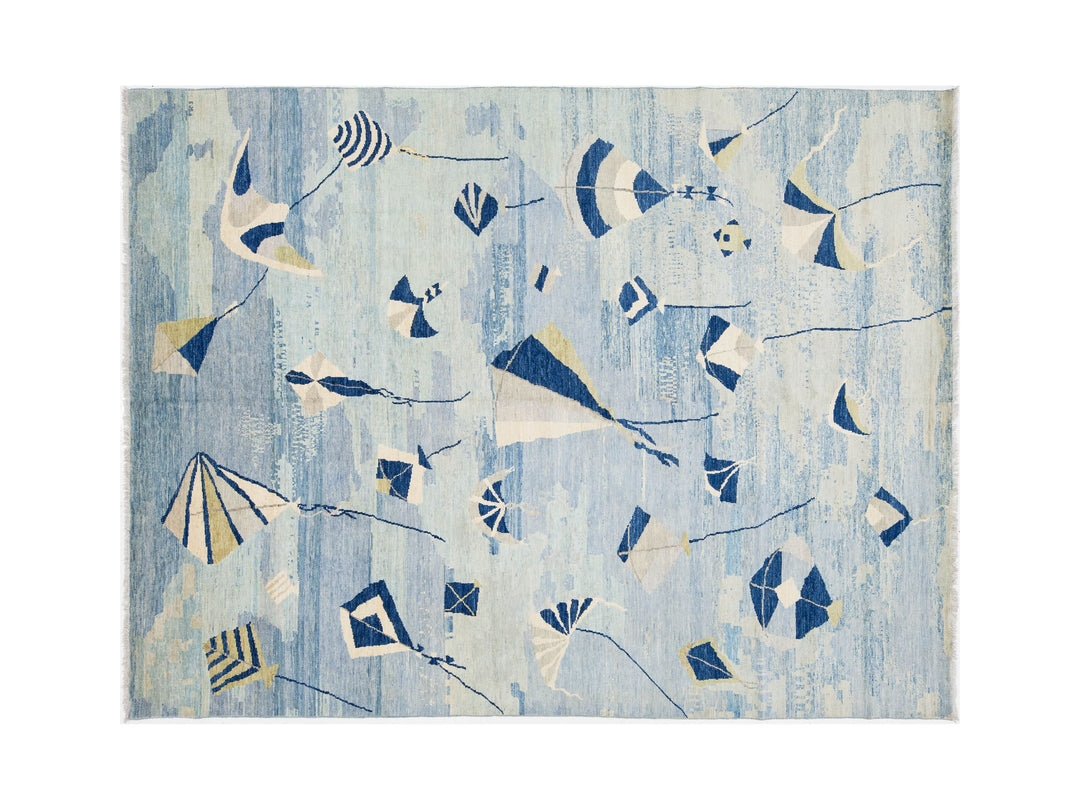 Modern Wool Rug 9 X 12