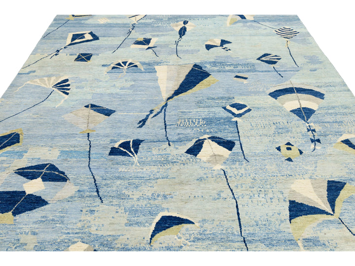Modern Wool Rug 9 X 12