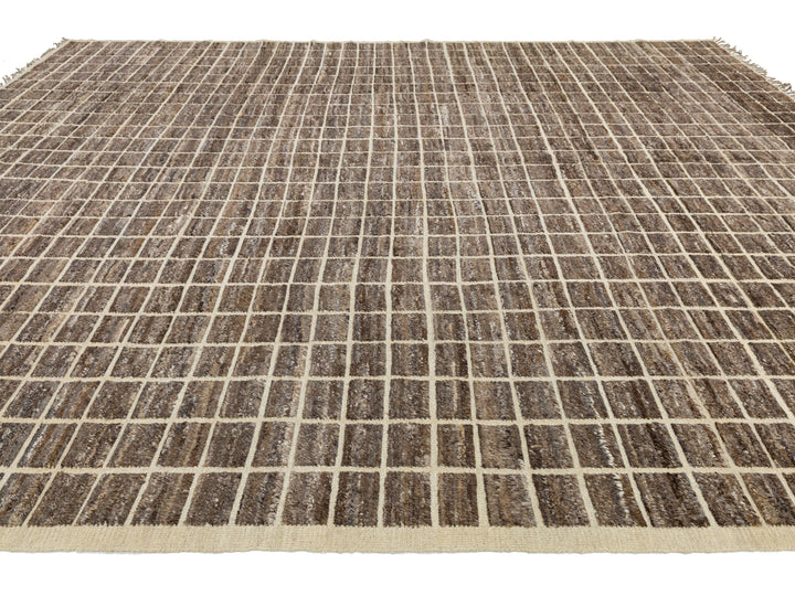 Modern Moroccan Wool Rug 12 X 16
