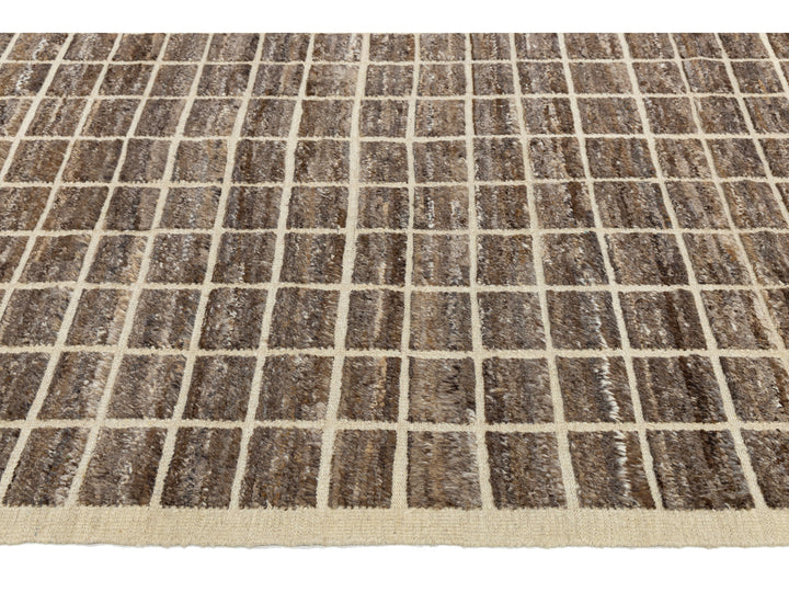 Modern Moroccan Wool Rug 12 X 16
