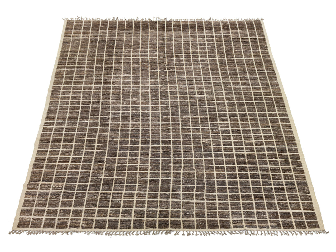 Modern Moroccan Wool Rug 12 X 16
