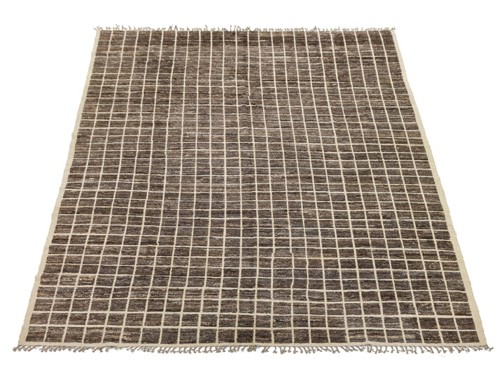 Modern Moroccan Wool Rug 12 X 16
