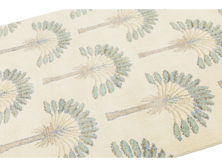 Modern Art Deco Wool Rug 4 X 6