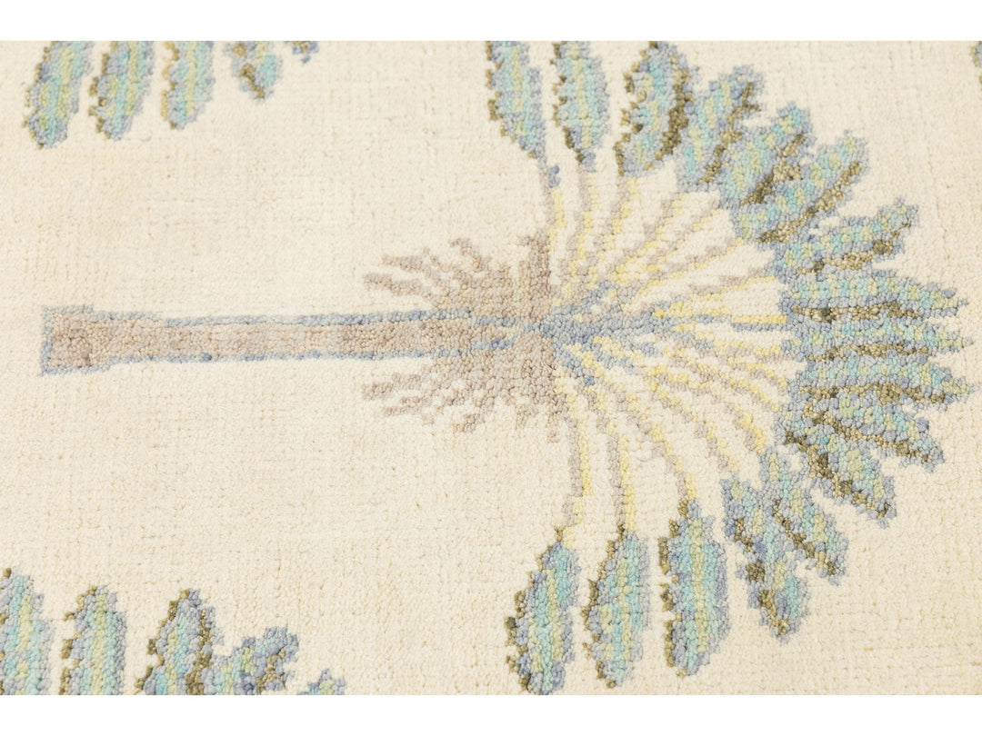 Modern Art Deco Wool Rug 4 X 6