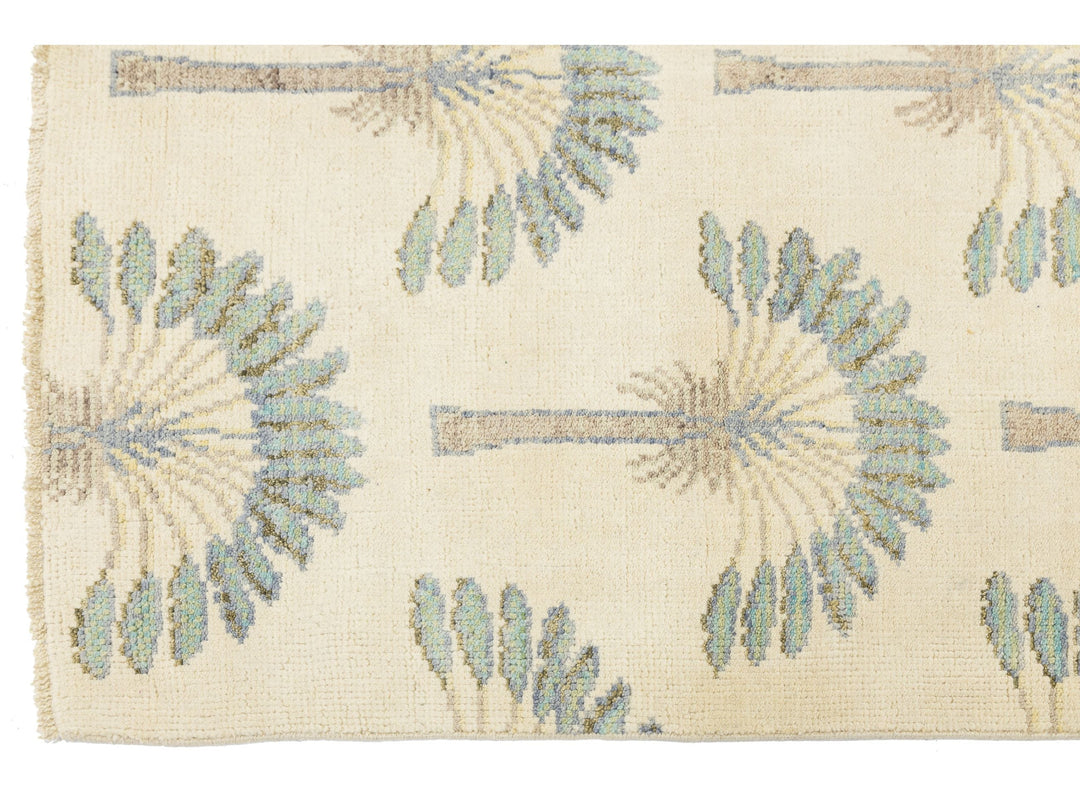 Modern Art Deco Wool Rug 4 X 6