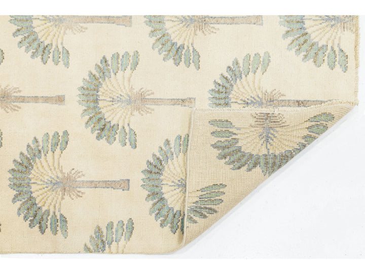 Modern Art Deco Wool Rug 4 X 6