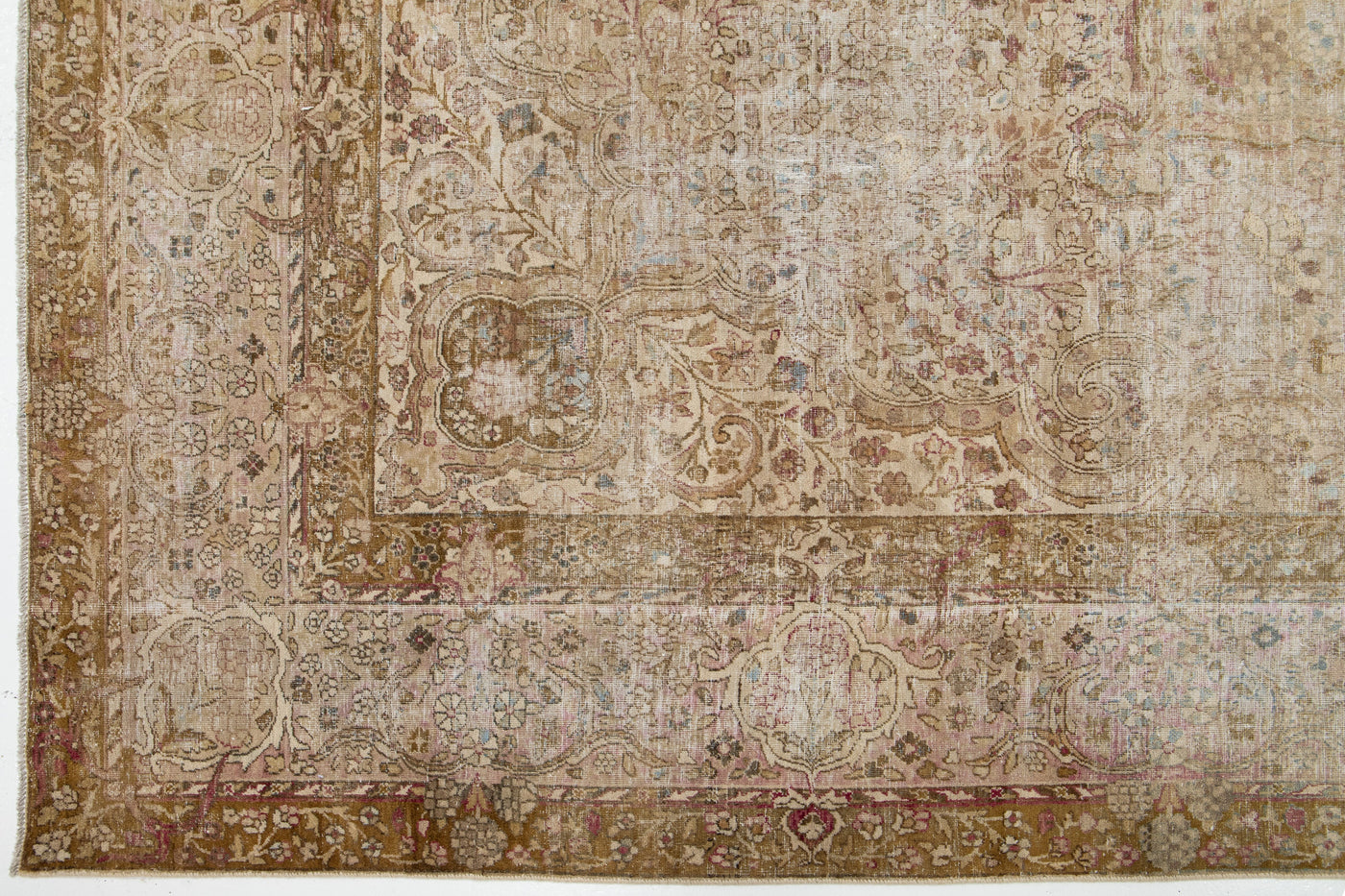 Antique Kerman Wool Rug 10 X 13