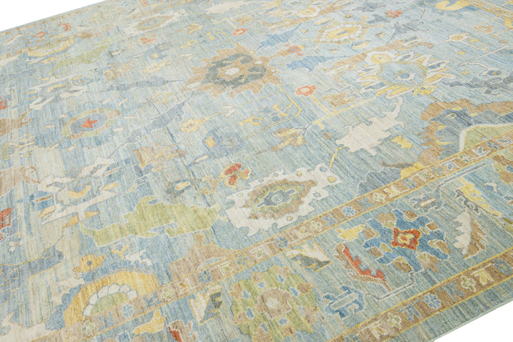 Modern Sultanabad Wool Rug 11 X 12