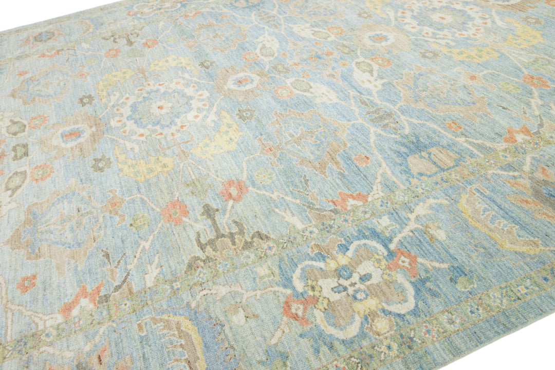 Modern Sultanabad Wool Rug 11 X 13