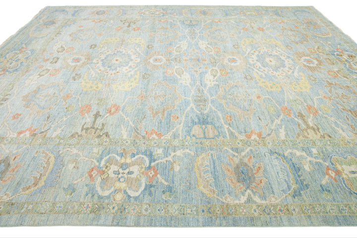 Modern Sultanabad Wool Rug 11 X 13