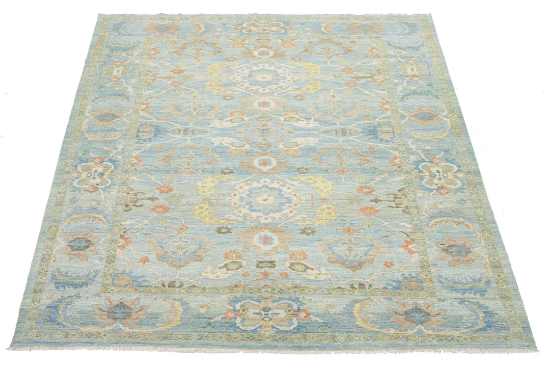 Modern Sultanabad Wool Rug 11 X 13