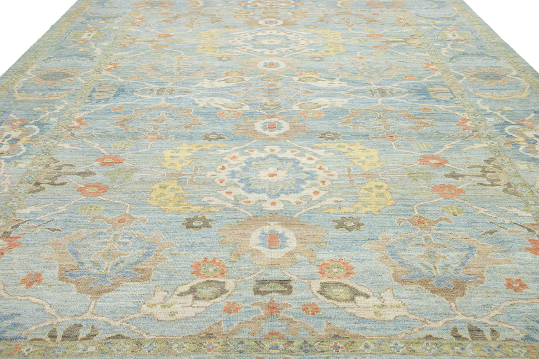 Modern Sultanabad Wool Rug 11 X 13