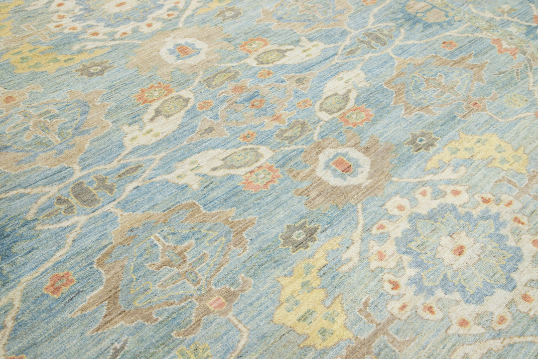 Modern Sultanabad Wool Rug 11 X 13