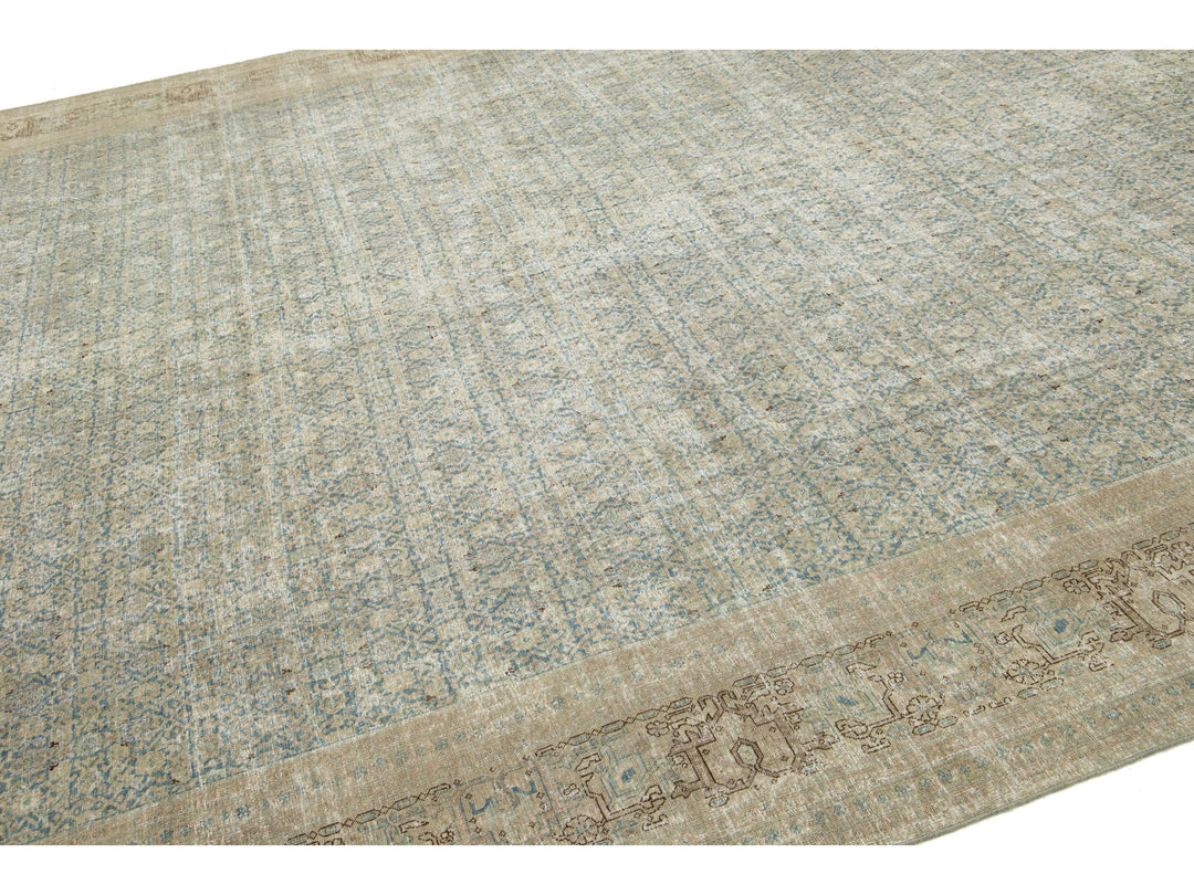 Antique Tabriz Wool Rug 11 X 15