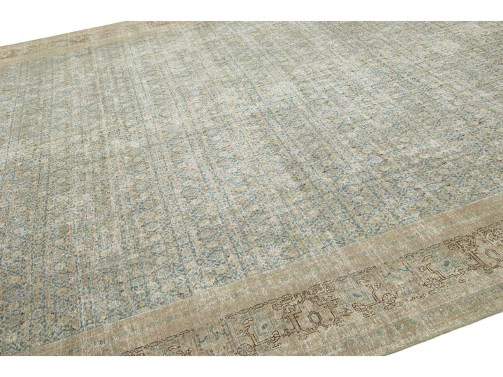 Antique Tabriz Wool Rug 11 X 15