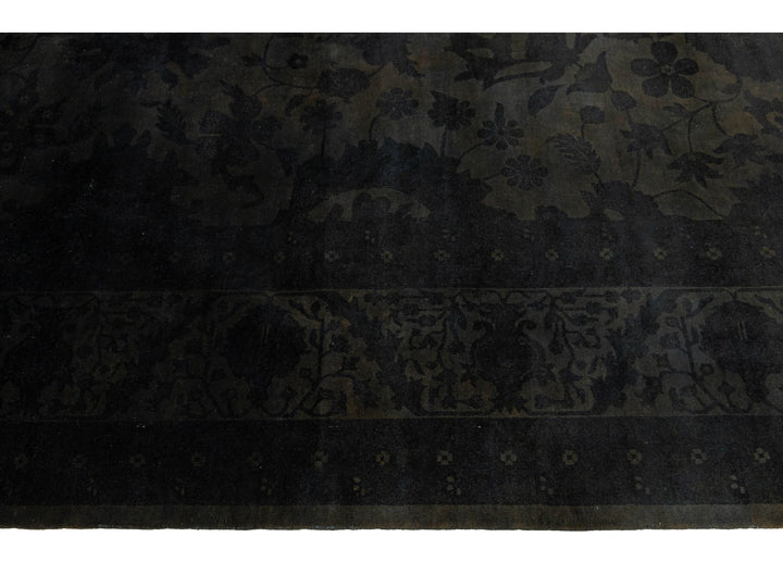 Modern Overdyed Wool Rug 12 X 15