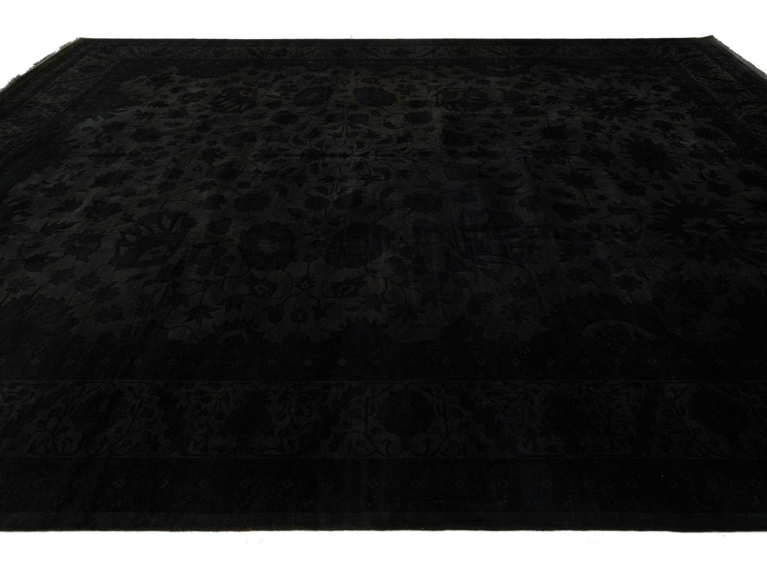 Modern Overdyed Wool Rug 12 X 15