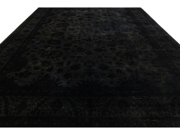 Modern Overdyed Wool Rug 12 X 15