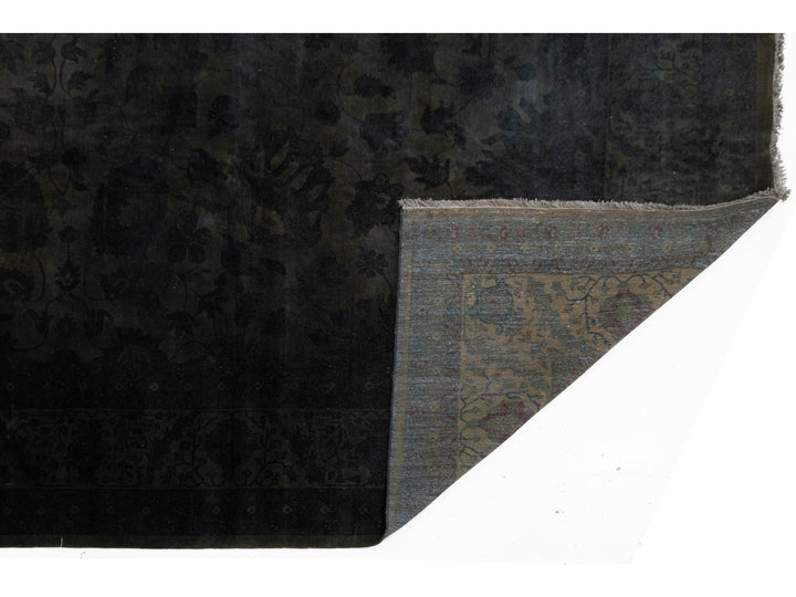 Modern Overdyed Wool Rug 12 X 15