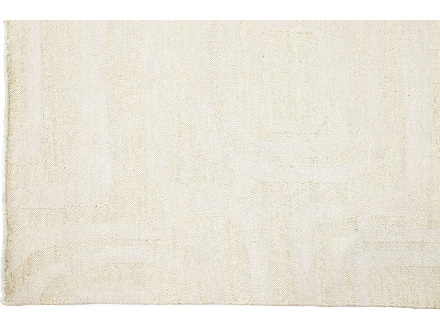 Modern Dhurrie Natural Jute Rug 5 X 8