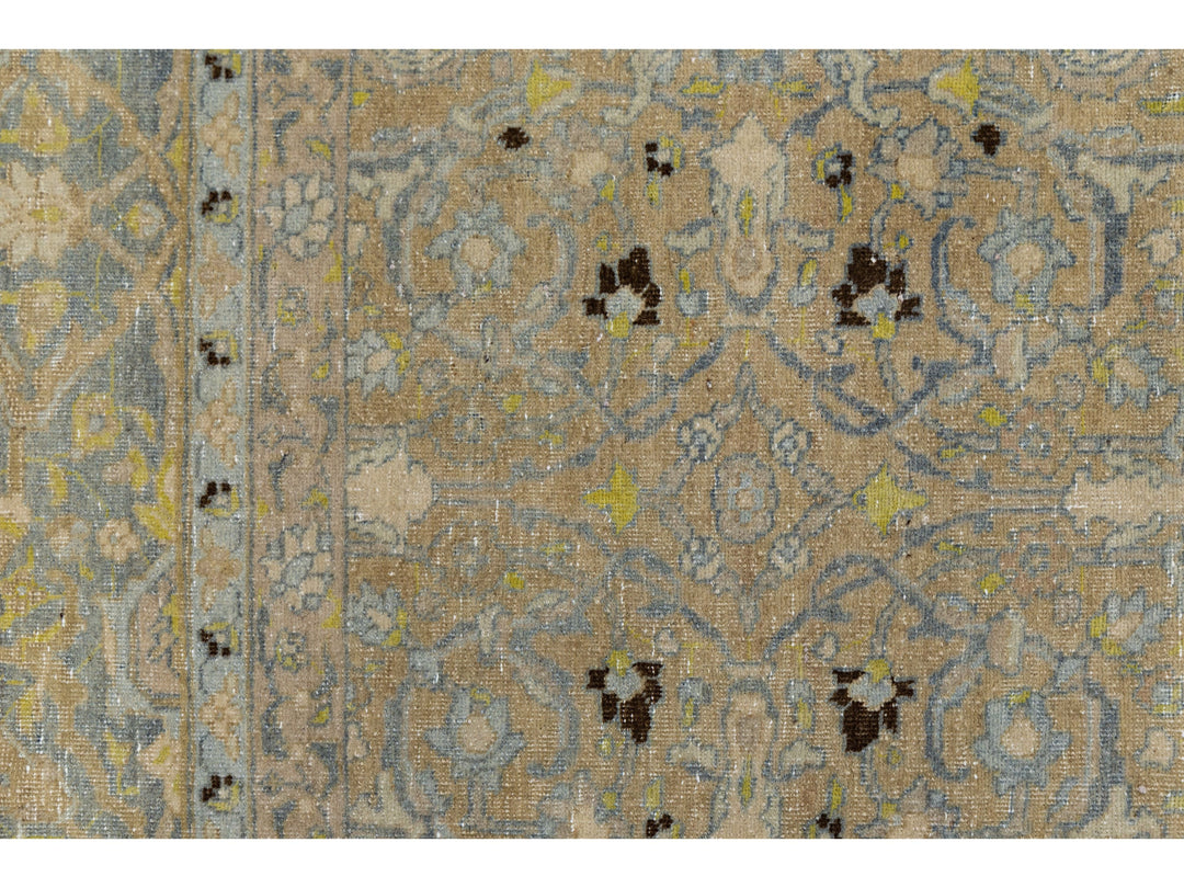 Antique Tabriz Wool Rug 9 X 13