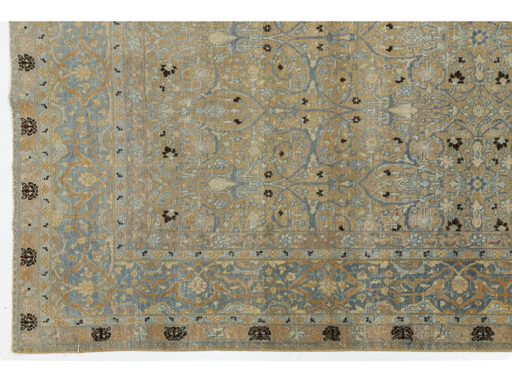 Antique Tabriz Wool Rug 9 X 13