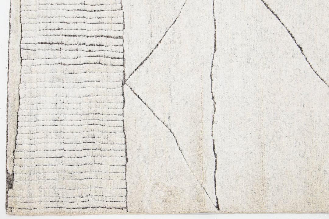 Modern Moroccan Wool Rug 8 X 10