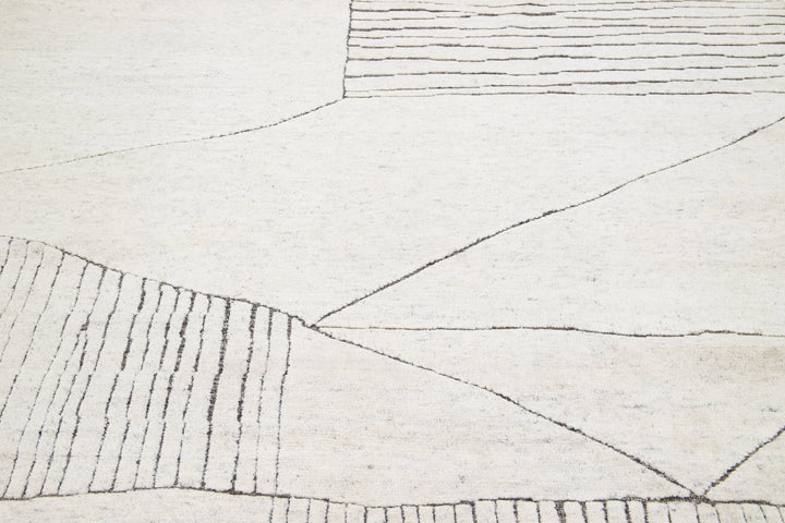 Modern Moroccan Wool Rug 8 X 10