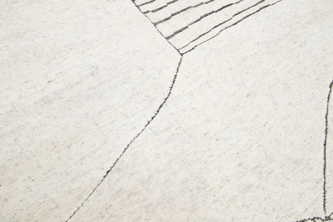 Modern Moroccan Wool Rug 8 X 10