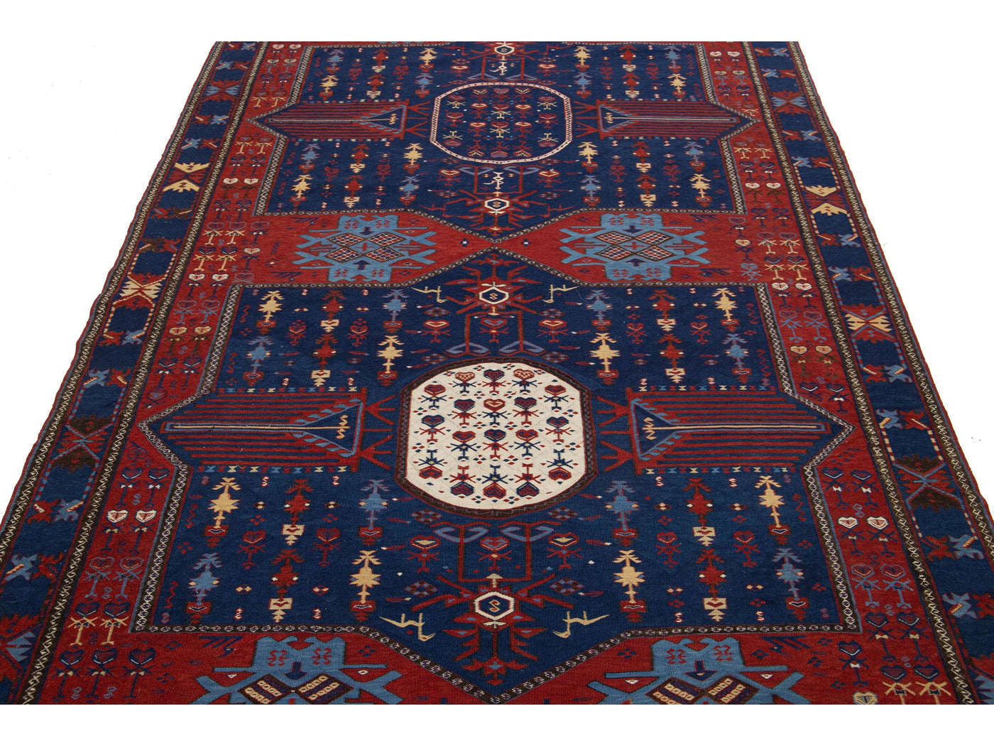 Antique Dagestan Wool Runner 6 X 18