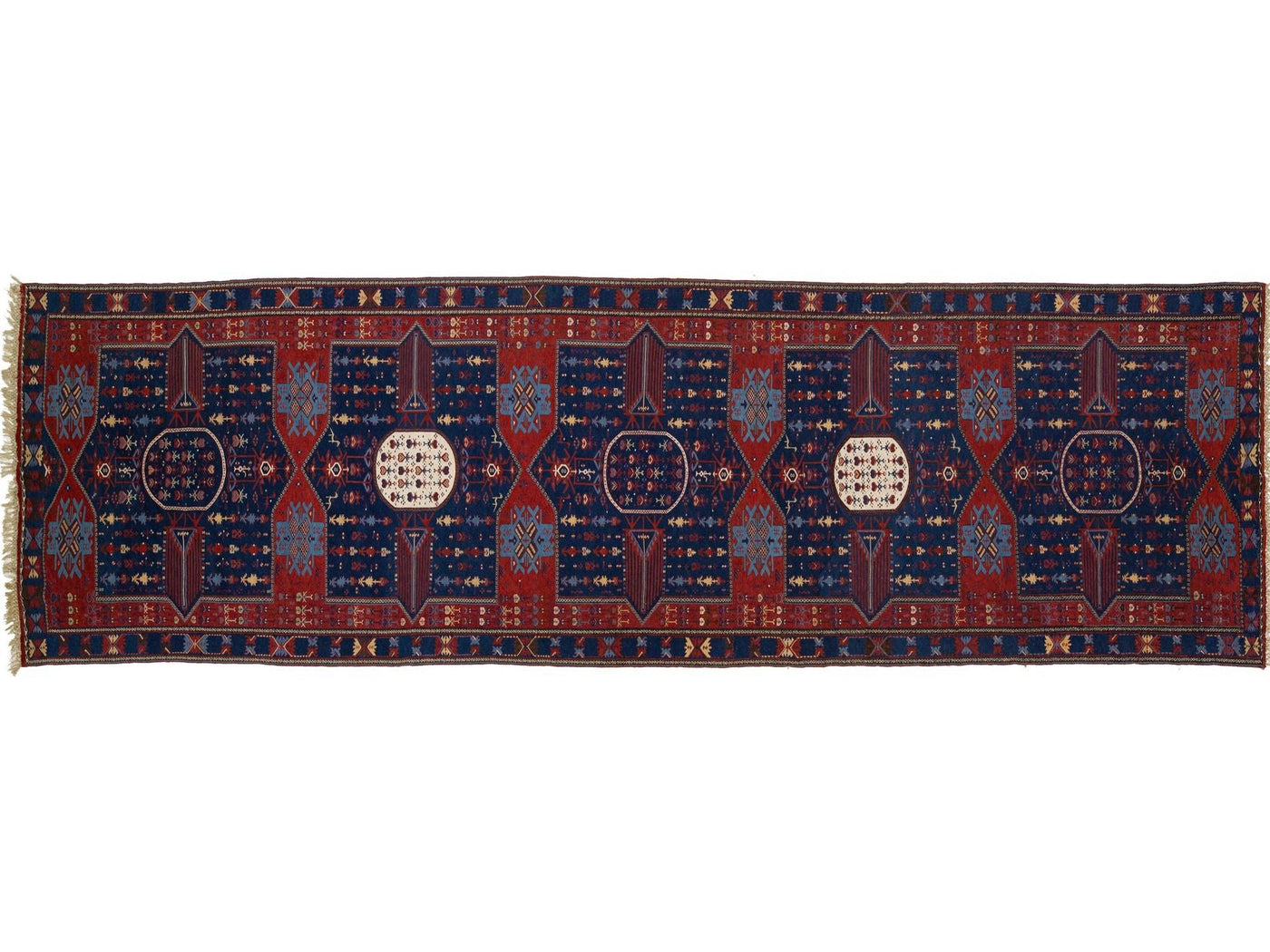 Antique Dagestan Wool Runner 6 X 18