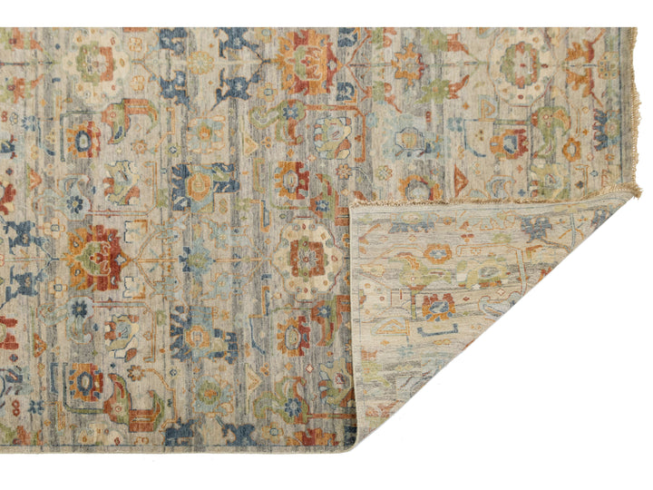 Modern Agra Wool Rug 10 X 14