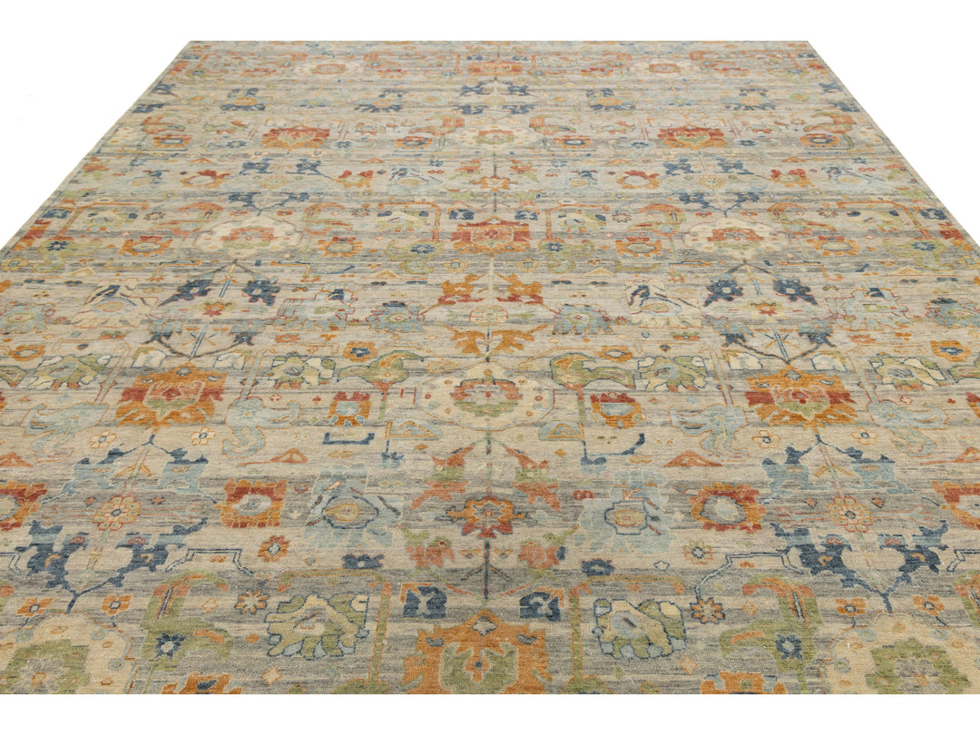 Modern Agra Wool Rug 10 X 14