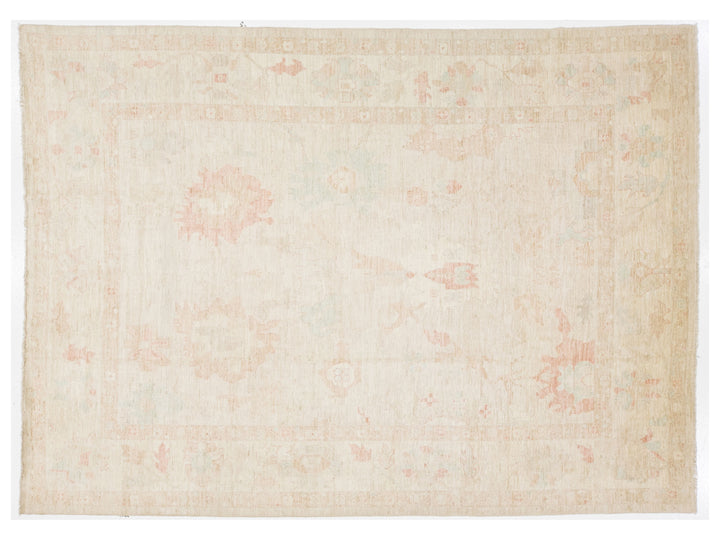 Modern Oushak Wool Rug 10 X 13