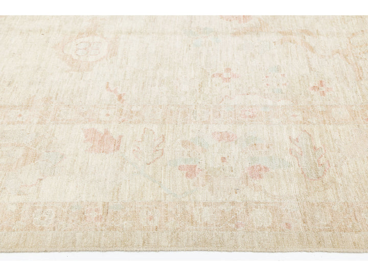 Modern Oushak Wool Rug 10 X 13