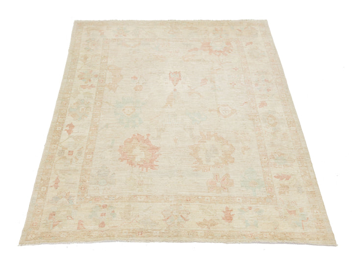 Modern Oushak Wool Rug 10 X 13
