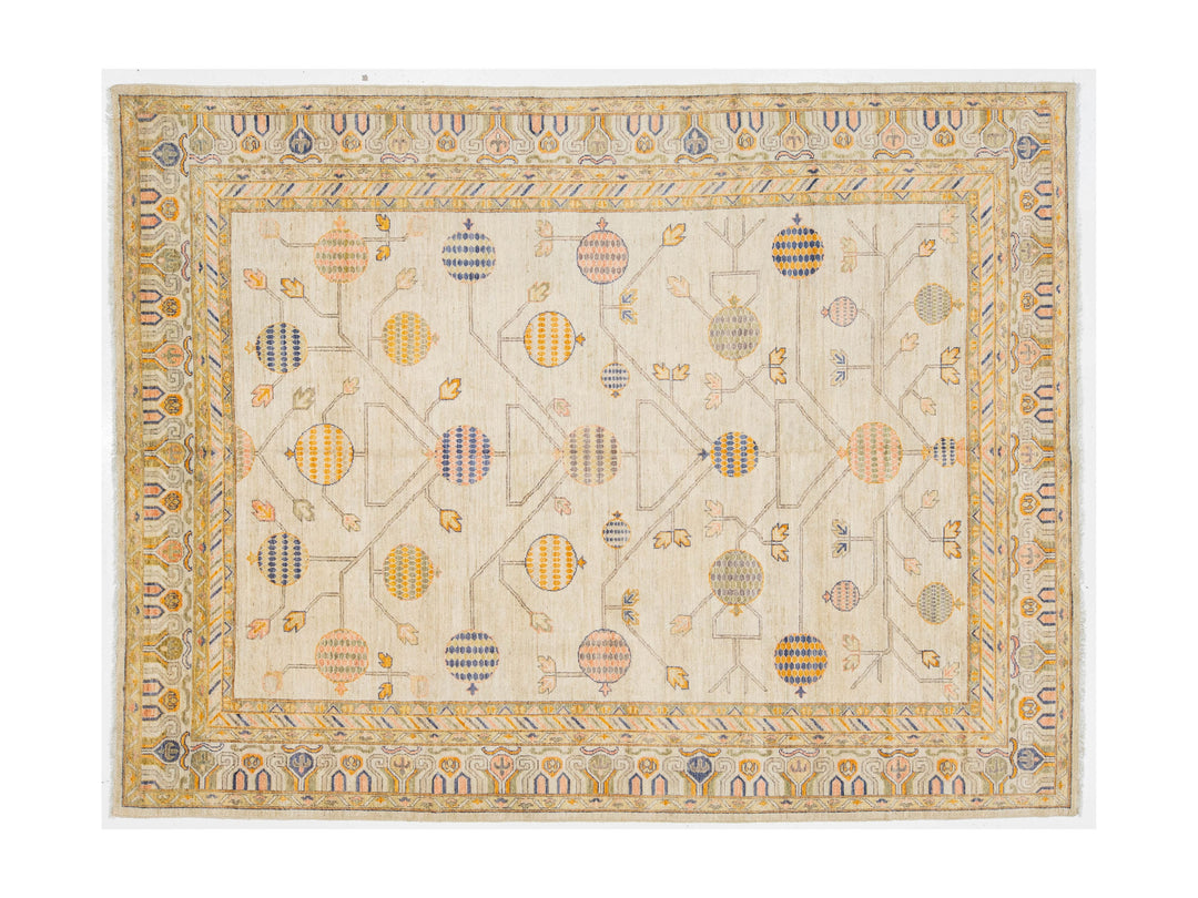 Modern Khotan Wool Rug 9 X 12