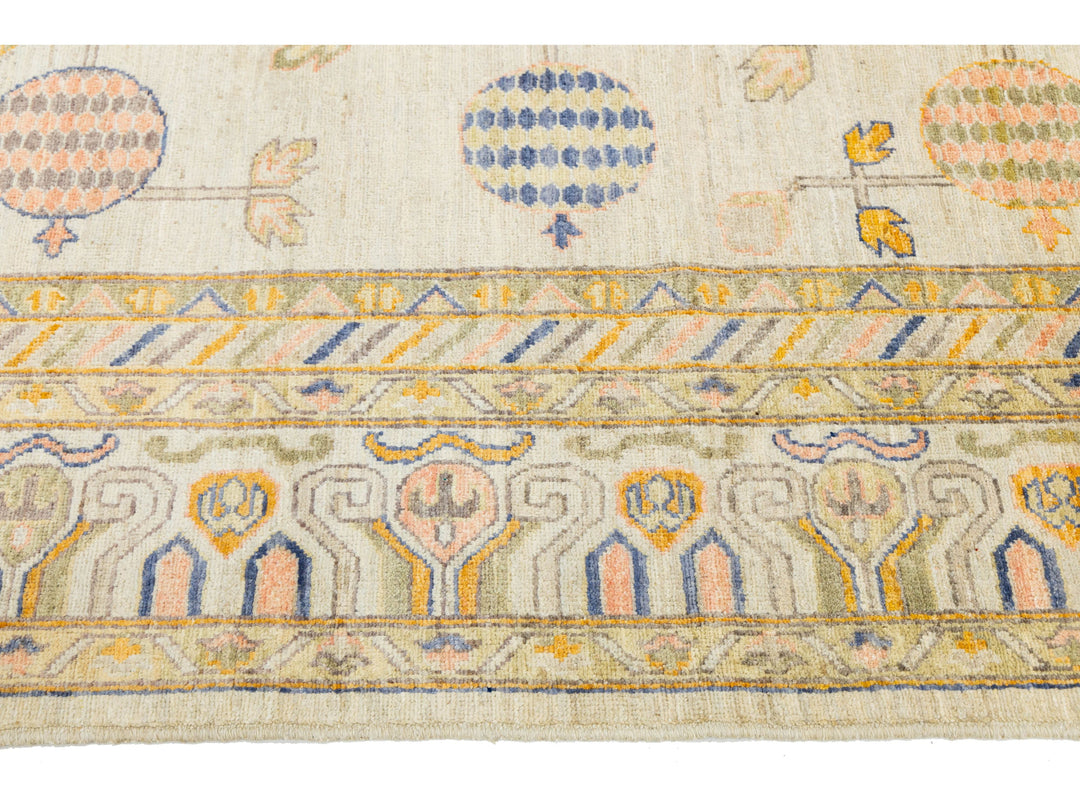 Modern Khotan Wool Rug 9 X 12