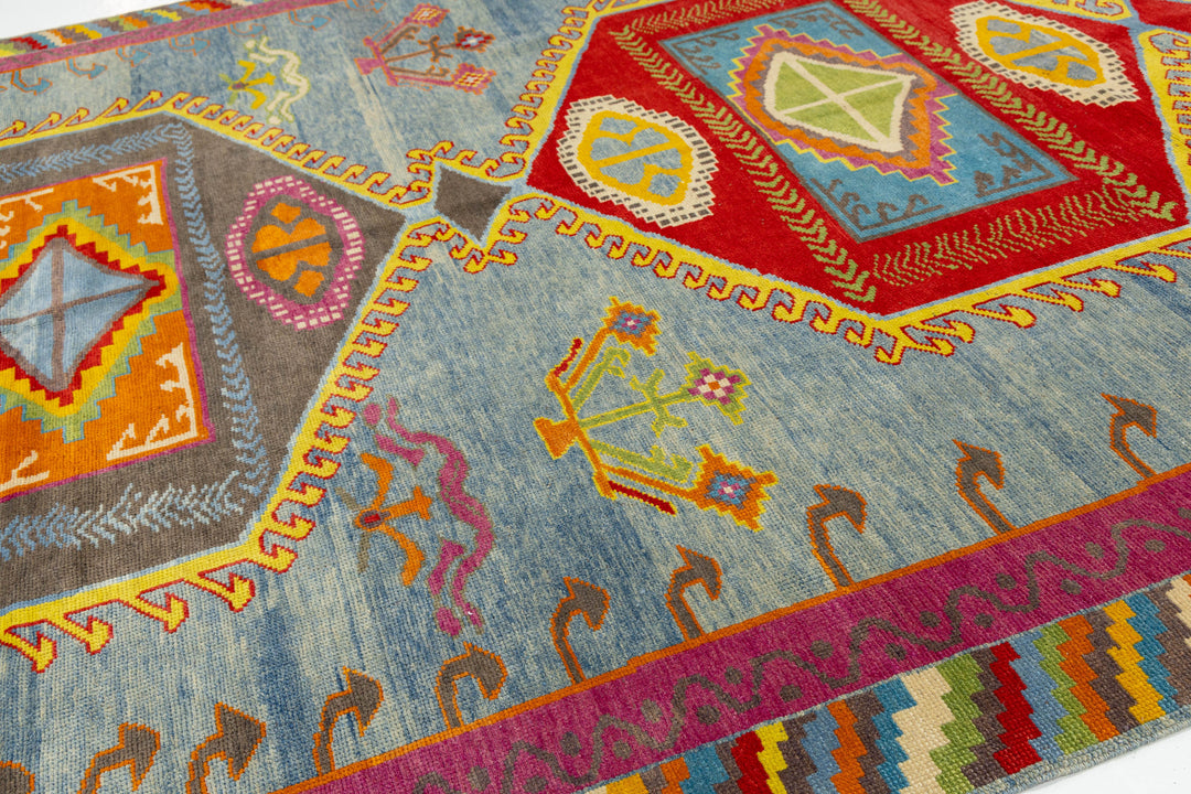 Modern Turkish Kars Wool Rug 10 X 14