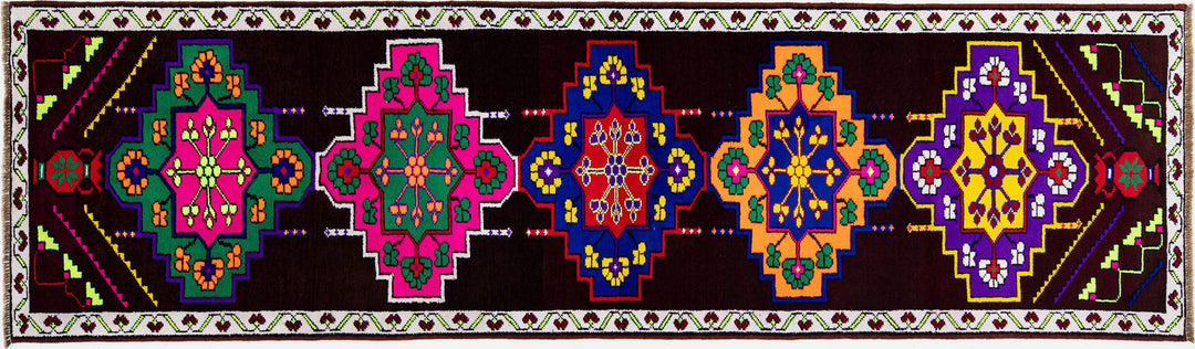 Modern Turkish Anatolian Wool Runner 3 X 11