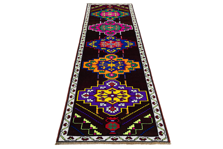 Modern Turkish Anatolian Wool Runner 3 X 11