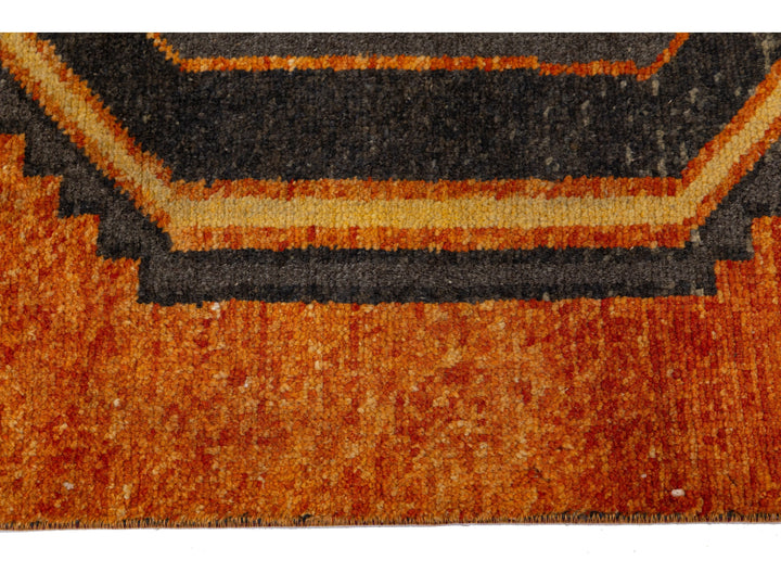 Vintage Turkish Wool Runner Rug 2 X 15