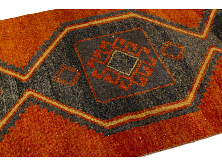 Vintage Turkish Wool Runner Rug 2 X 15