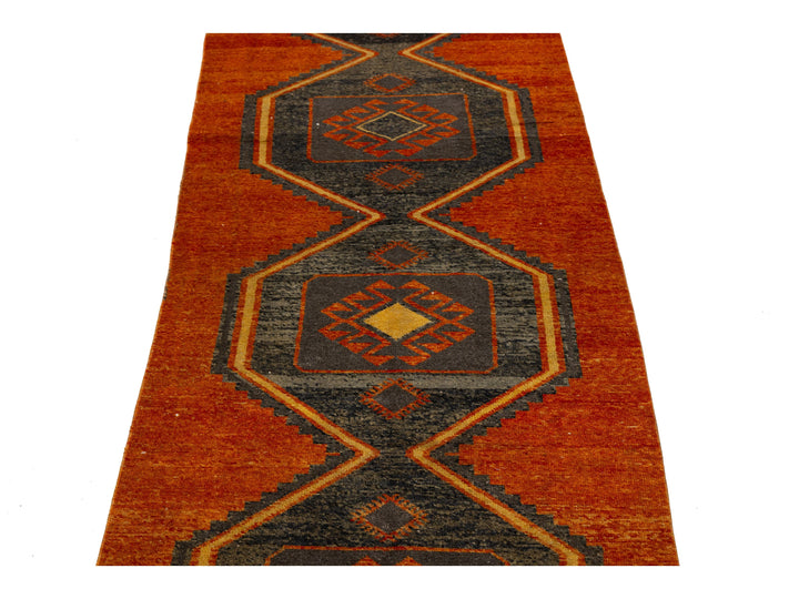 Vintage Turkish Wool Runner Rug 2 X 15