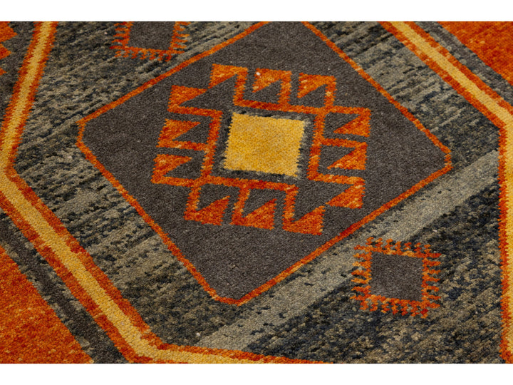 Vintage Turkish Wool Runner Rug 2 X 15